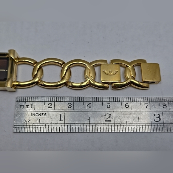 Ecclissi 80420 Womens Gold Tone Quartz Watch Brown Dial New Battery Working - Picture 7 of 9